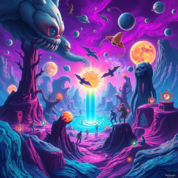 Spectrum Wars: Which Dimension Is It Anyway? - Text-based game