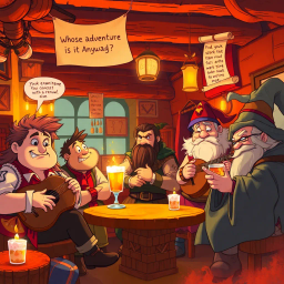Whose Adventure Is It Anyway? - Text-based game
