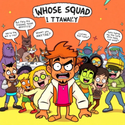 Whose Squad Is It Anyway? - Text-based game