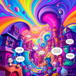 Multi-Dimensional Comedy Adventure text games