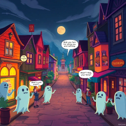 Hello, Whose Ghost Is It Anyway? - Text-based game