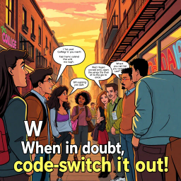 Code Switch Chronicles: Whose Hello Is It Anyway? - Text-based game