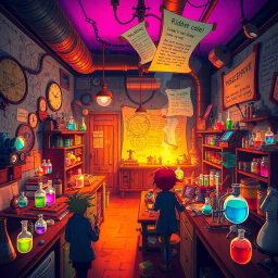 Whose Lab Is It Anyway? - Text-based game