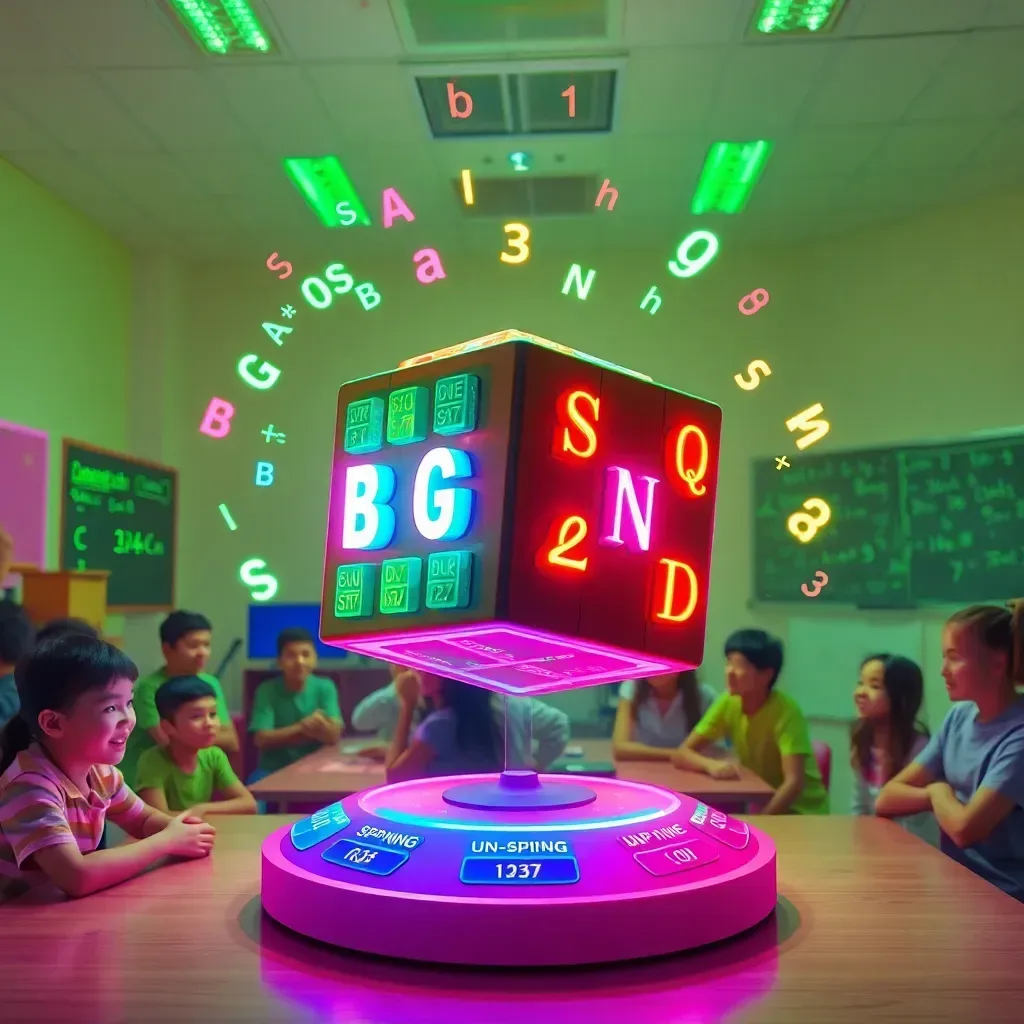 Spinning Cube Math Mania