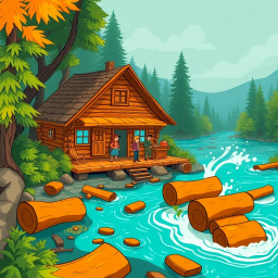 Log Jammin' Showdown - Text-based game