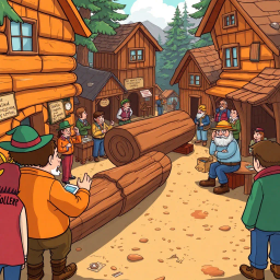 Log Jammin': Whose Logs Are These, Anyway? - Text-based game