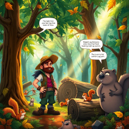 Log Jam: Timber Tales - Text-based game