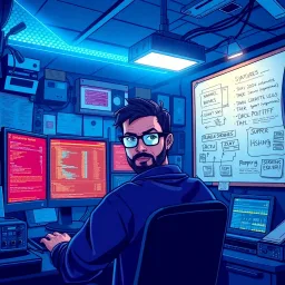 Web Server Management Simulation text games
