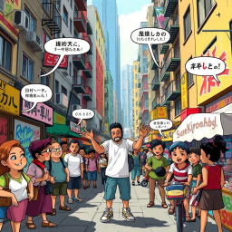 Code-Switch Chronicles: Whose Hello Is It Anyway? - Text-based game