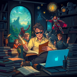 The Great Metaquest: Whose Adventure Is It Anyway? - Text-based game