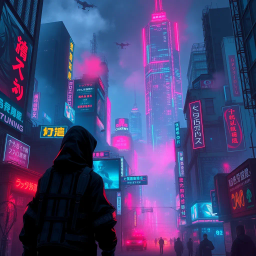 Neon Overdrive: Digital Heist - Text-based game