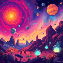 Cosmic Funny Business - Text-based game