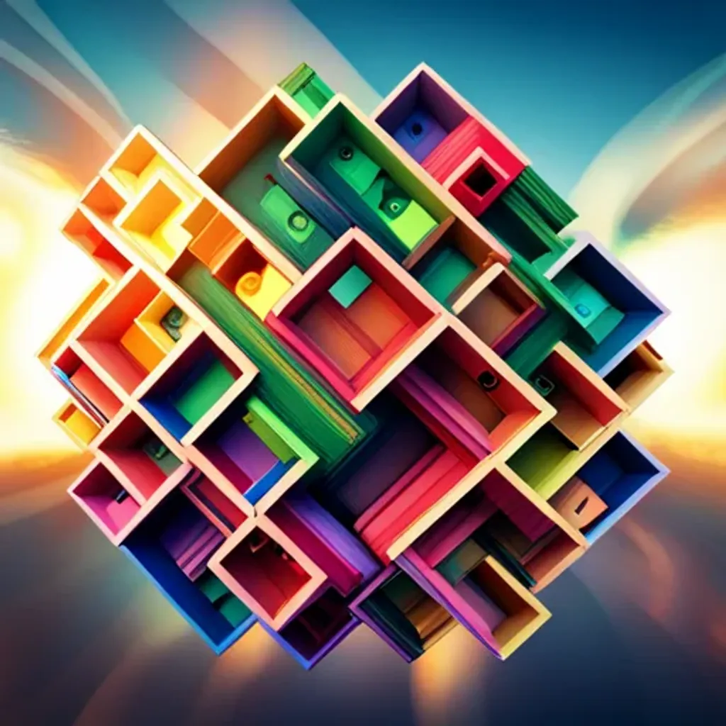 Spinning Glyphs Cube