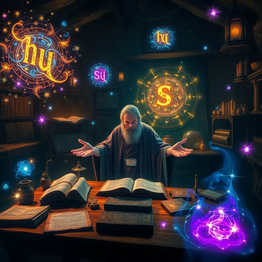 Spinning Glyphs