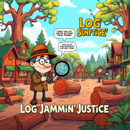 Log Jammin' Justice - Text-based game