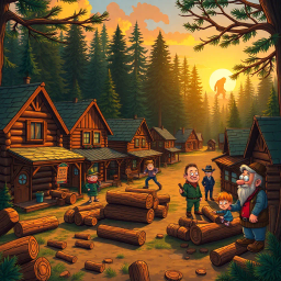 Log Jammin' Mystery - Text-based game