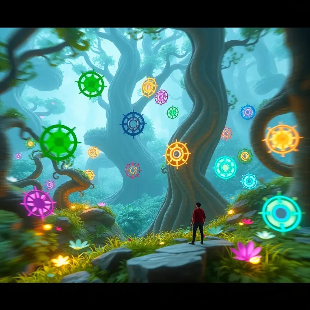 Spinning Glyphs Adventure
