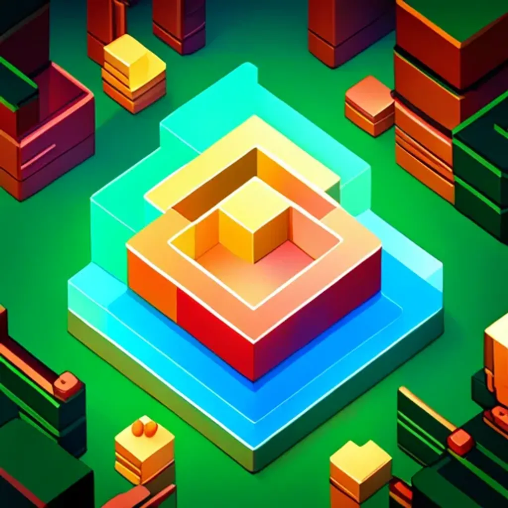 Spinning Glyph Cube