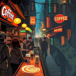 Caffeine and Chaos - Text-based game