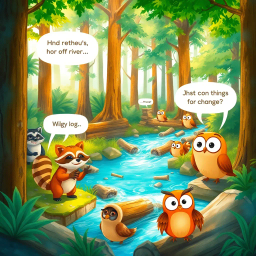 Log Jam: Whose Logs Are These Anyway? - Text-based game