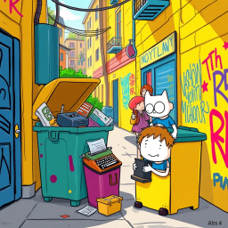 Whose Bin Is It Anyway? - Text-based game