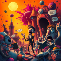 Metamayhem: Whose Adventure Is It Anyway? - Text-based game