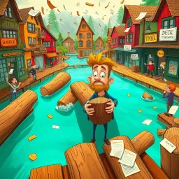 Log Jam: Whose Logs Are These Anyway? - Text-based game