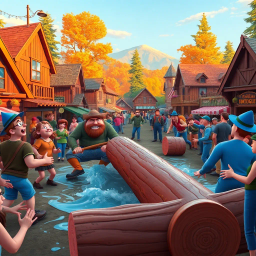 Log Jammin': Who's Logs Are These Anyway? - Text-based game