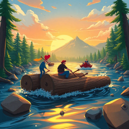 Log Jam Royale - Text-based game