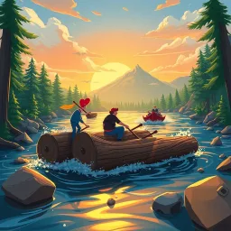 Log Jam Royale - Text-based game