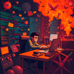 The CI Chronicles: Debugging the Abyss - Text-based game
