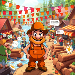 Log Jammin': Who's Logs Are These Anyway? - Text-based game