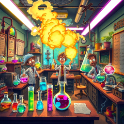 Lab Rascals: Who's the Genius Now? - Text-based game