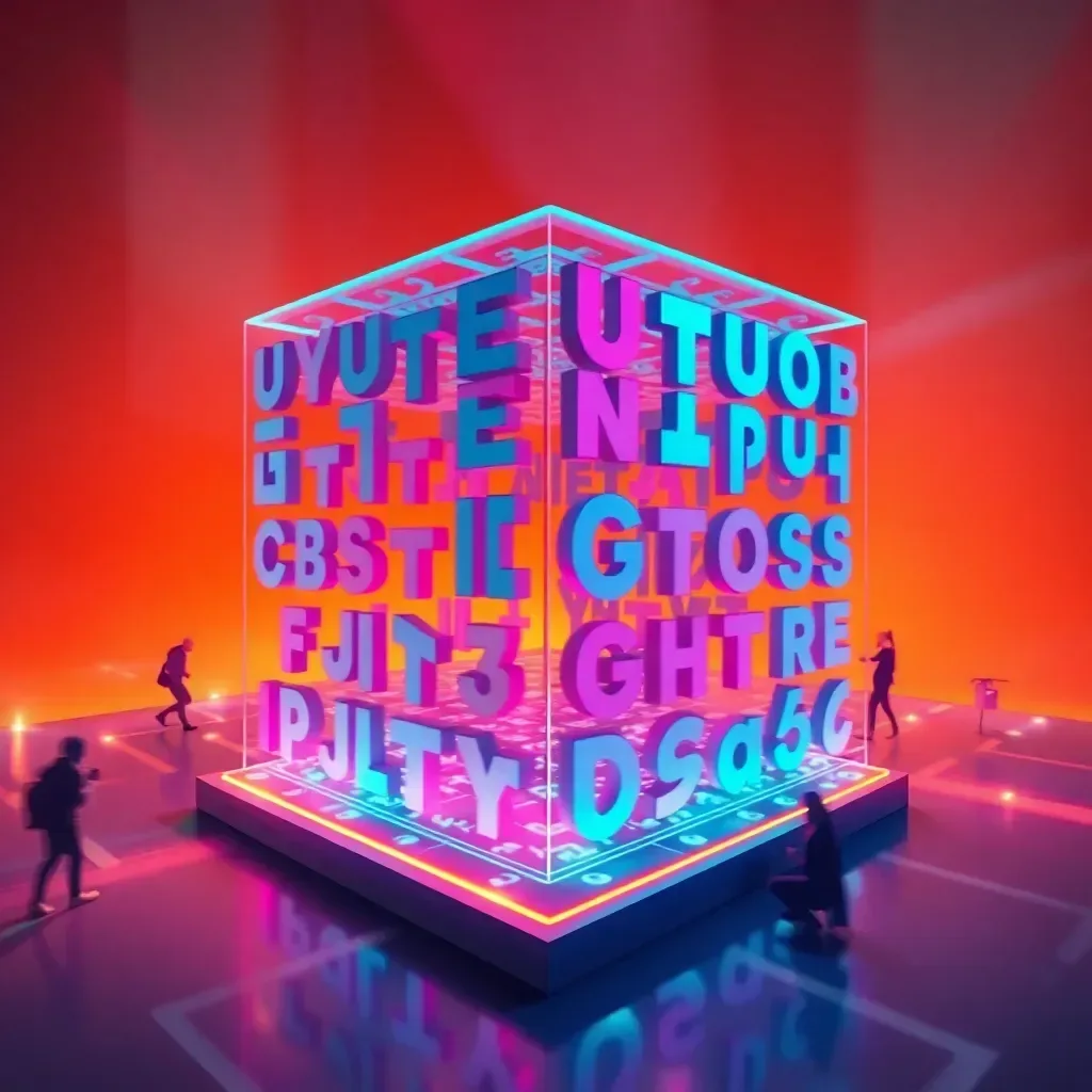 Spinning Glyphs