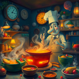 Soup Cycle: Midnight Restarts - Text-based game