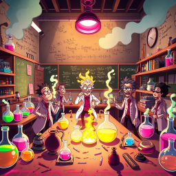 Lab Rascals: Who's the Genius Now? - Text-based game