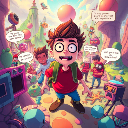 Metamayhem: Whose Adventure Is It Anyway? - Text-based game