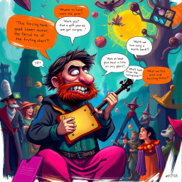 Metamayhem: Whose Adventure is it Anyway? - Text-based game