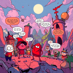 Metamayhem: Whose Adventure is it Anyway? - Text-based game