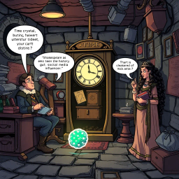 Chrono-Chums: Who's Hello Is It Anyway? - Text-based game