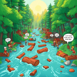 Log Jammin': Who’s Logs Are These Anyway? - Text-based game