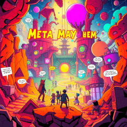 Metamayhem: Whose Adventure Is It Anyway? - Text-based game