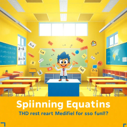 Spinning Equations: The Math Game - Text-based game