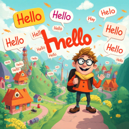 Whose Hellos Are These, Anyway? - Text-based game