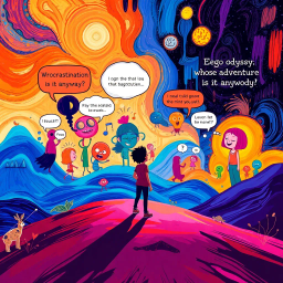 Ego Odyssey: Whose Adventure is it Anyway? - Text-based game