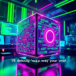 Spinning Code Cube - Text-based game