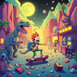 ChronoChase: Time's Last Laugh - Text-based game