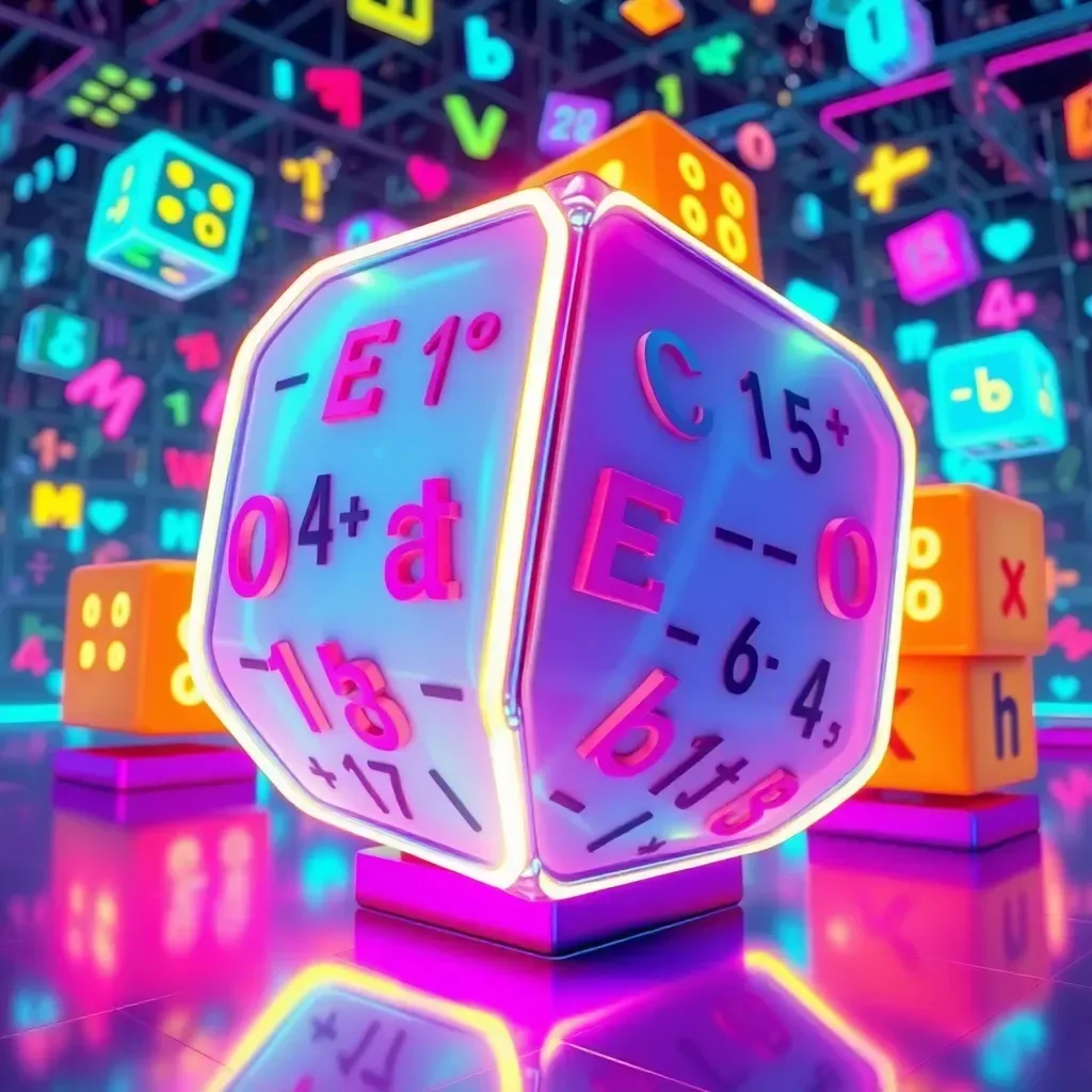 Spinning Cube Math Game