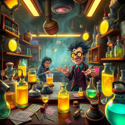 Whose Lab Is It Anyway? - Text-based game