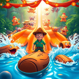 Log Flume Lunacy - Text-based game